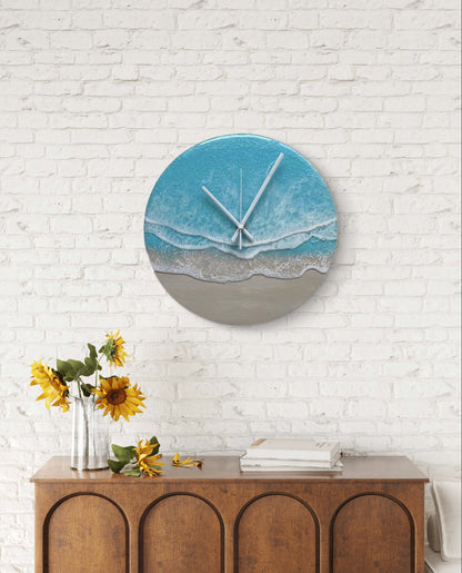 Unique Handmade Resin Wall Clock – 16 Inches/40.5cm