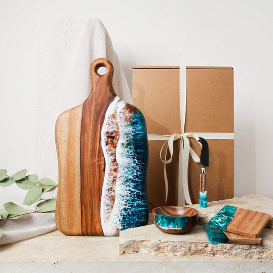 Ocean Gift Box Handmade Resin Charcuterie Bundle