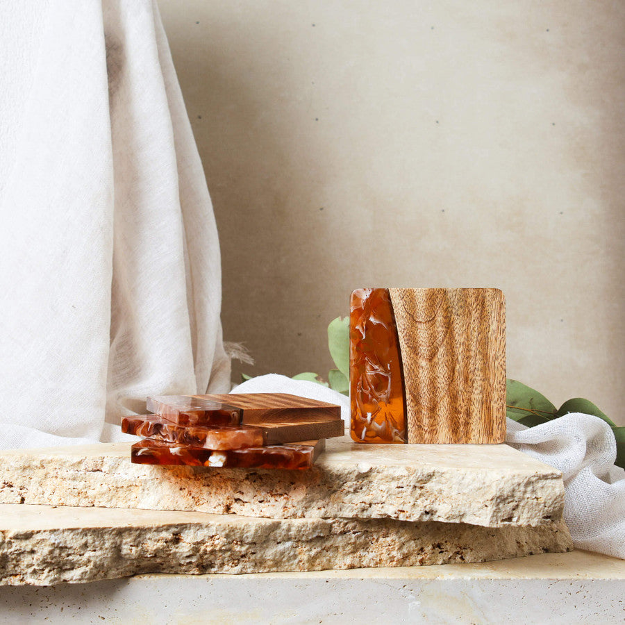 Burnt Ivory Handmade Cheese Board Entertainers Bundle