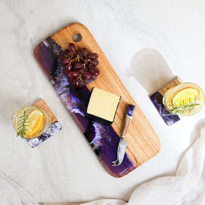 Purple River Resin Coasters