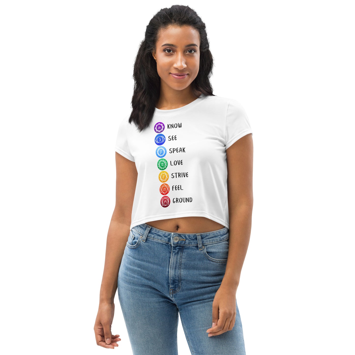 Chakra Limited Edition Yoga & Casual Wear Crop Top