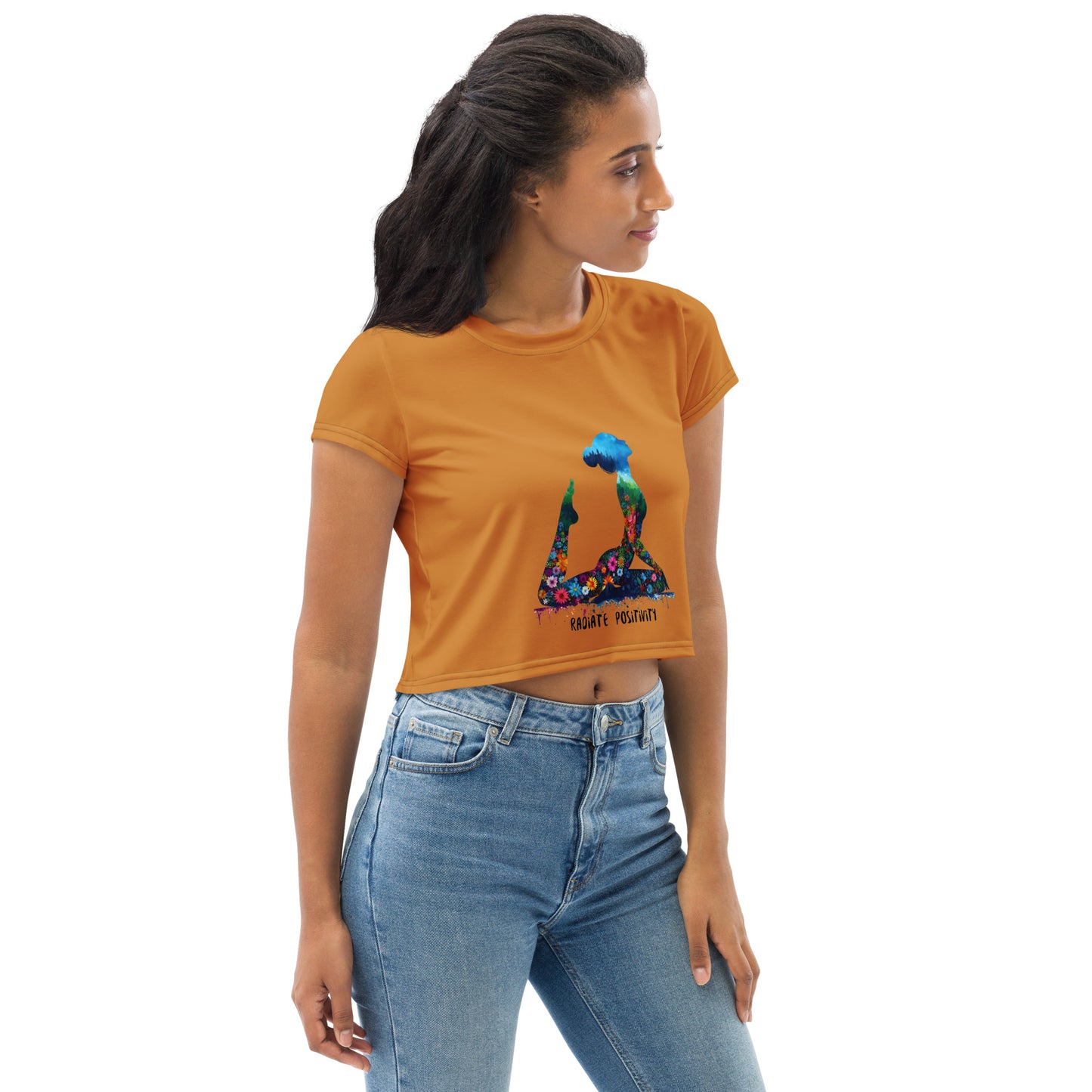 Radiate Positivity Limited Edition Yoga & Casual Wear Crop Top