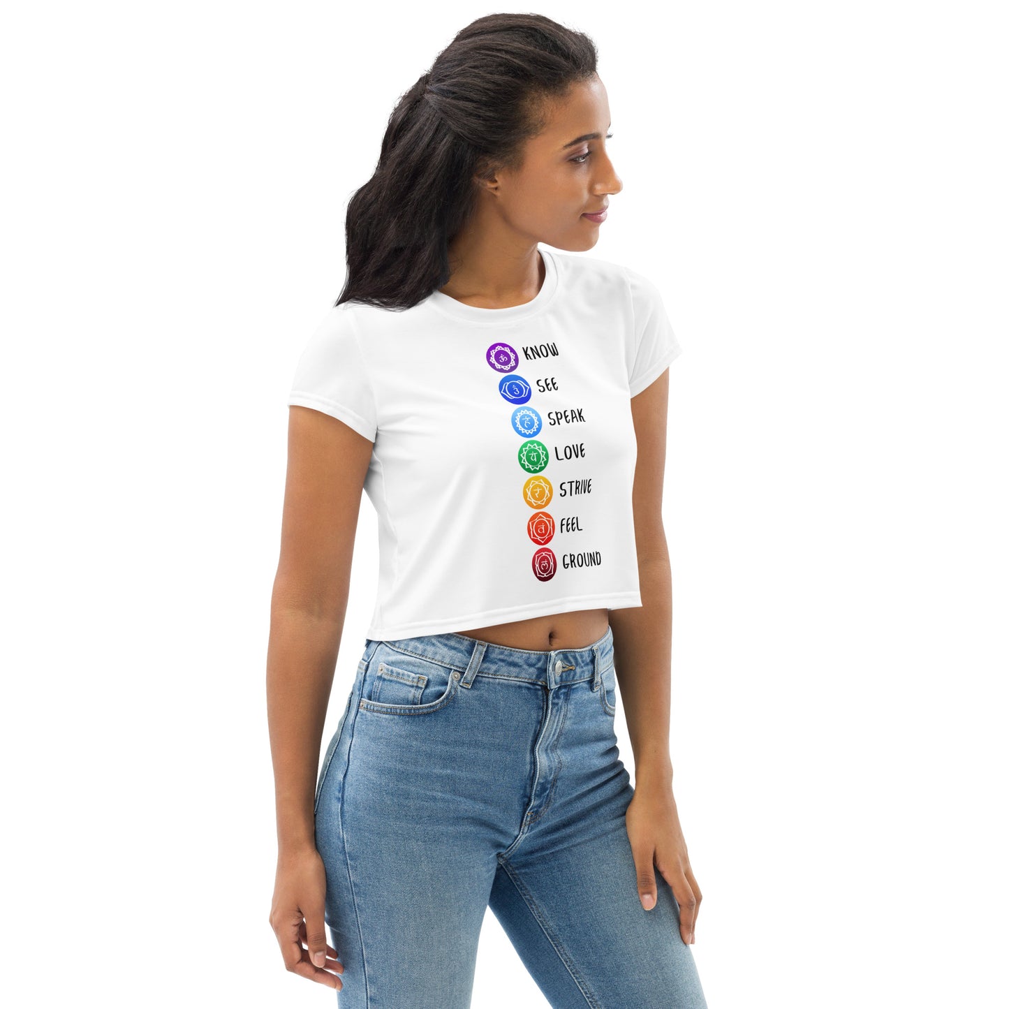 Chakra Limited Edition Yoga & Casual Wear Crop Top