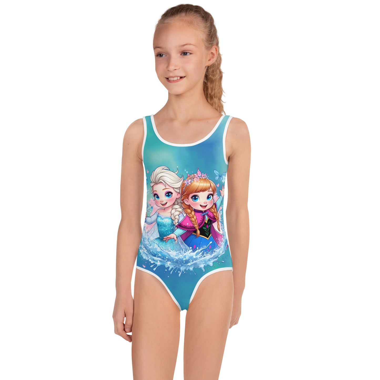 Frozen Theme Poolside & Beach Fun Swimsuit