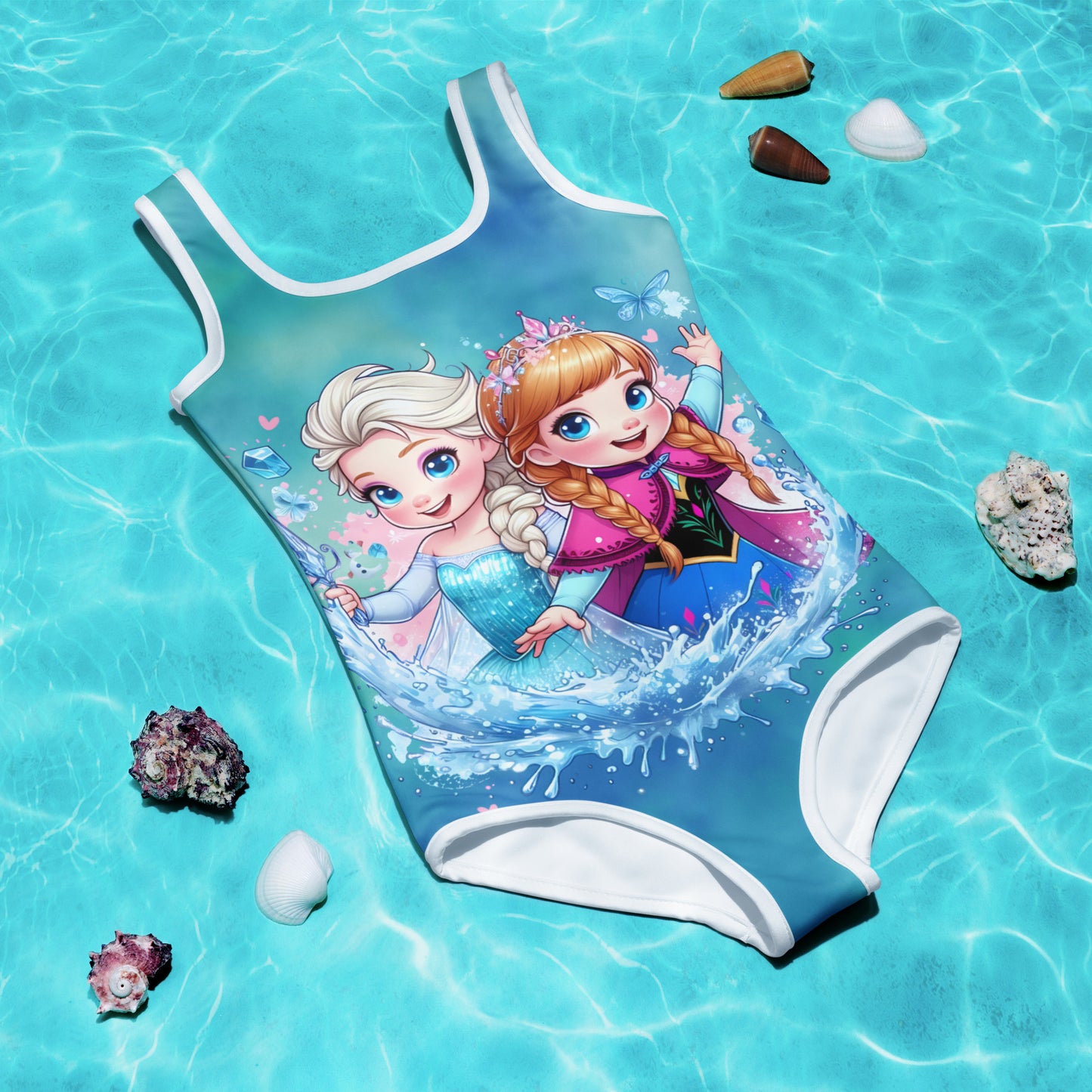 Frozen Theme Poolside & Beach Fun Swimsuit