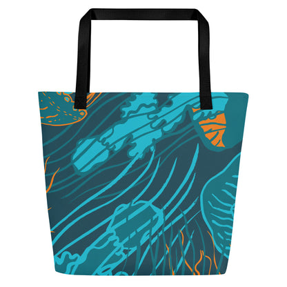 Ocean Colorful Tote Bag – Stylish, Versatile, and Eco-Friendly Carryall