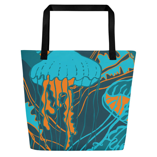 Ocean Colorful Tote Bag – Stylish, Versatile, and Eco-Friendly Carryall