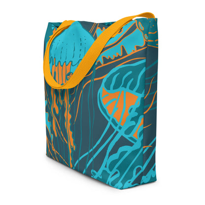 Ocean Colorful Tote Bag – Stylish, Versatile, and Eco-Friendly Carryall