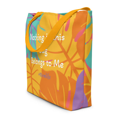 Momlife Colorful Tote Bag – Stylish, Versatile, and Eco-Friendly Carryall