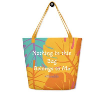 Momlife Colorful Tote Bag – Stylish, Versatile, and Eco-Friendly Carryall