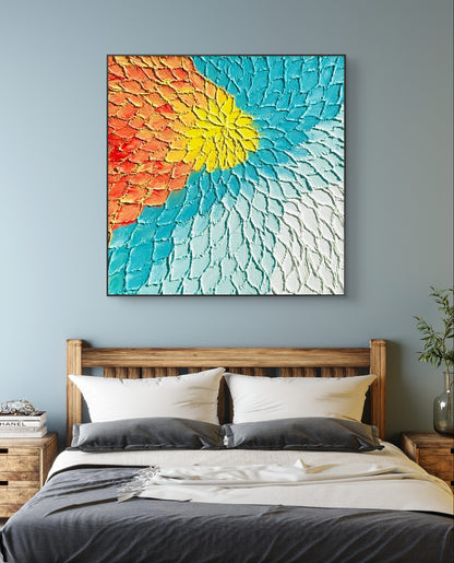 Radiant Harmony - Hand-Painted Acrylic Print