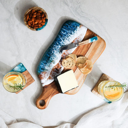 Ocean Gift Box Handmade Resin Charcuterie Bundle